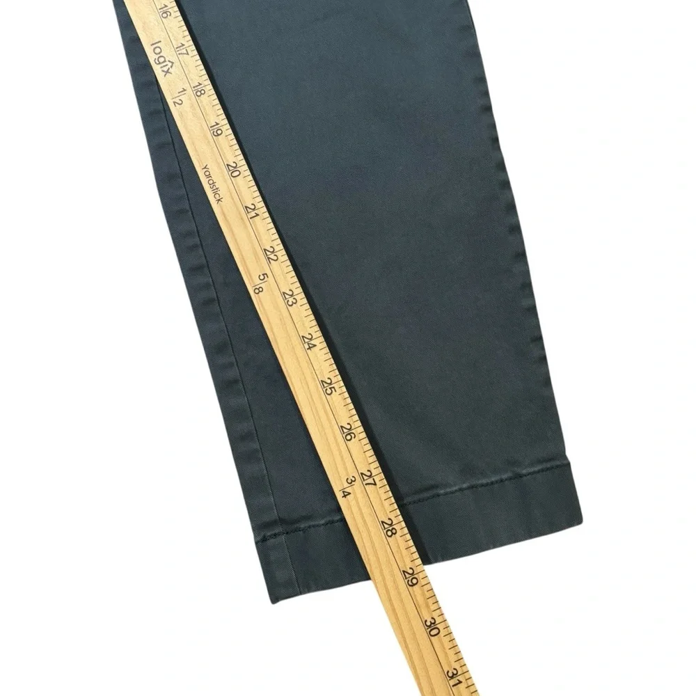 J. Crew 484 Slim Fit Chino Tech Pants Men's 33x30 Green Casual Preppy- See Desc